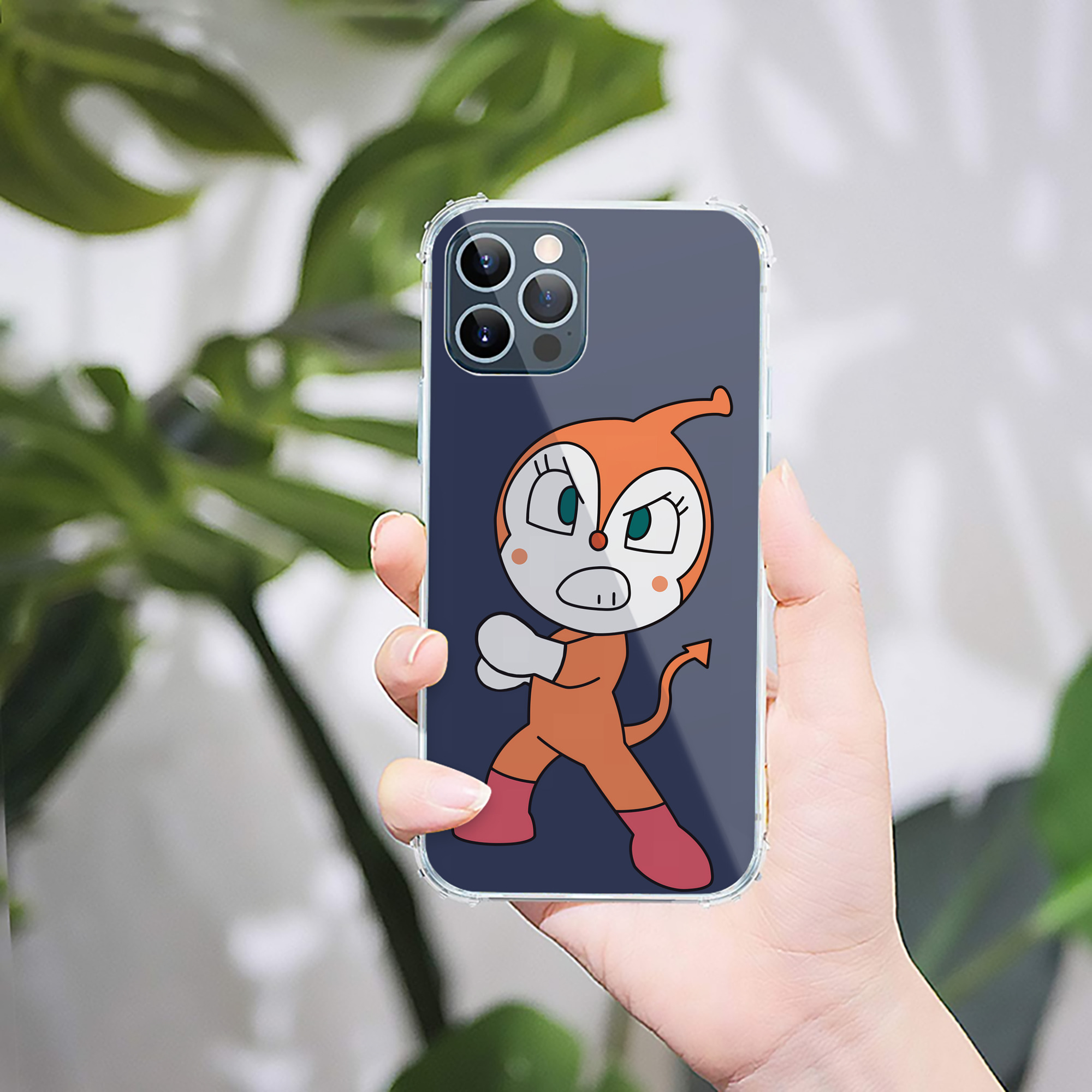 （画像用） アンパンマン Anpanman 【iPhone 12シリーズ対応】透明スマホケース（クリアソフトケース）